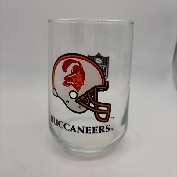 NFL Tampa Bay Buccaneers Retro Football Helmet Logo 5" Collectible Glass - Picture 9 of 13